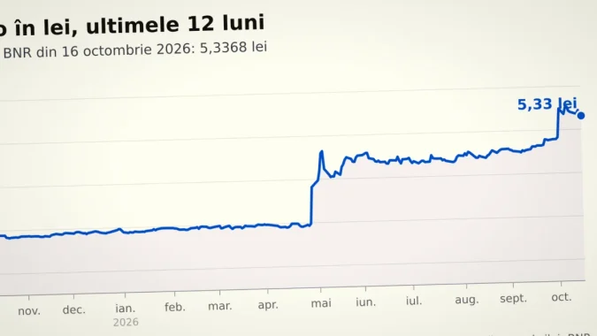 Euro la 5,3368 lei: ce se intampla cu salariile, chiriile si ratele in euro Euro la 5,3368 lei: ce se intampla cu salariile, chiriile si ratele in euro
